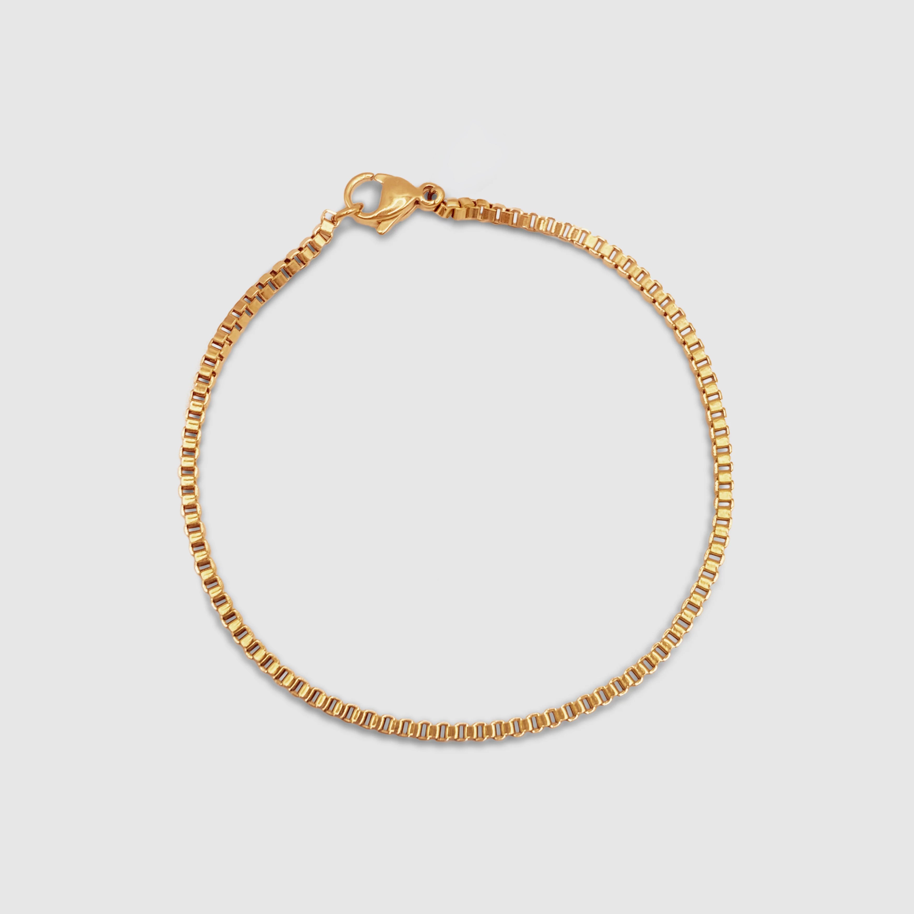 Box Bracelet (Gold) 2mm