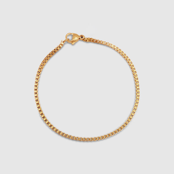 Box Bracelet (Gold) 2mm
