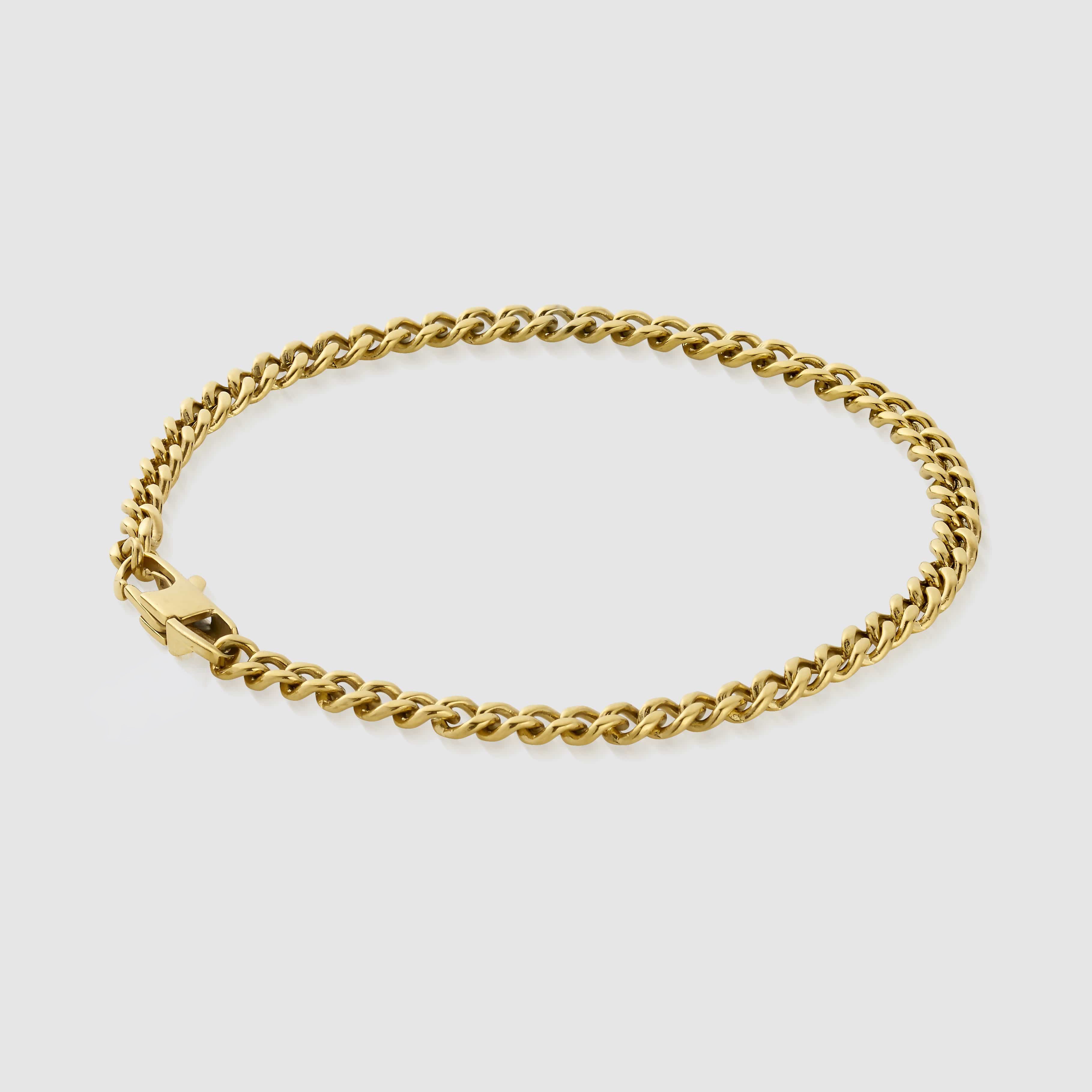 Cuban Bracelet (Gold) 4mm