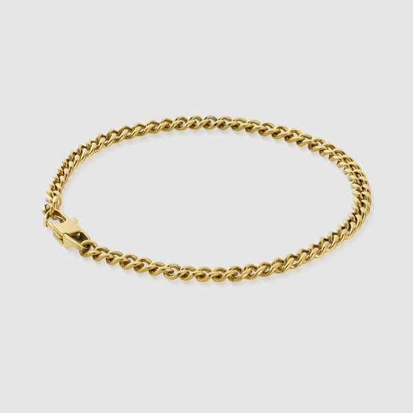 Cuban Bracelet (Gold) 4mm
