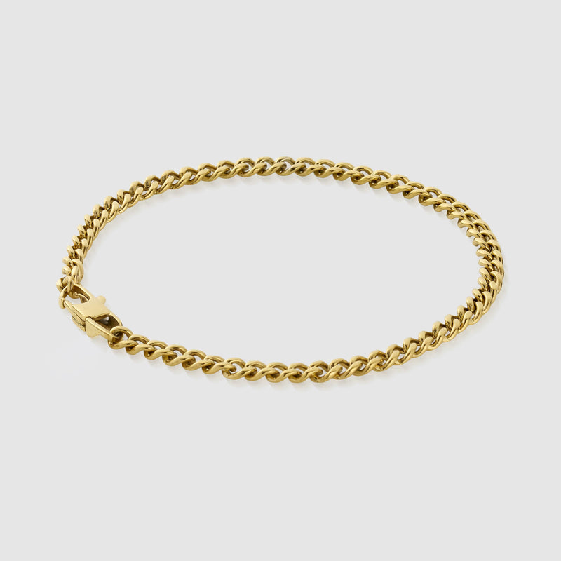 Cuban Bracelet (Gold) 4mm