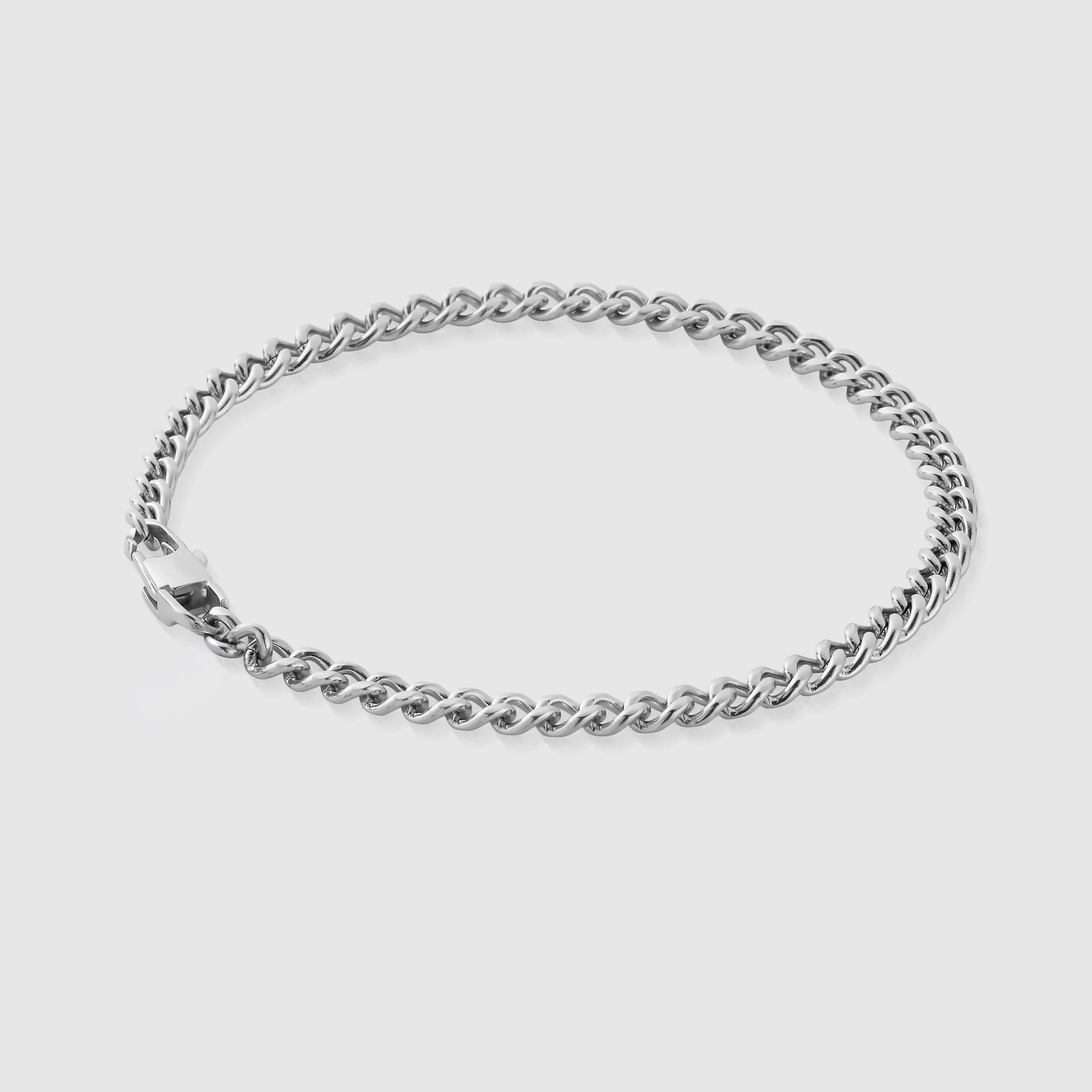 Cuban Bracelet (Silver) 4mm