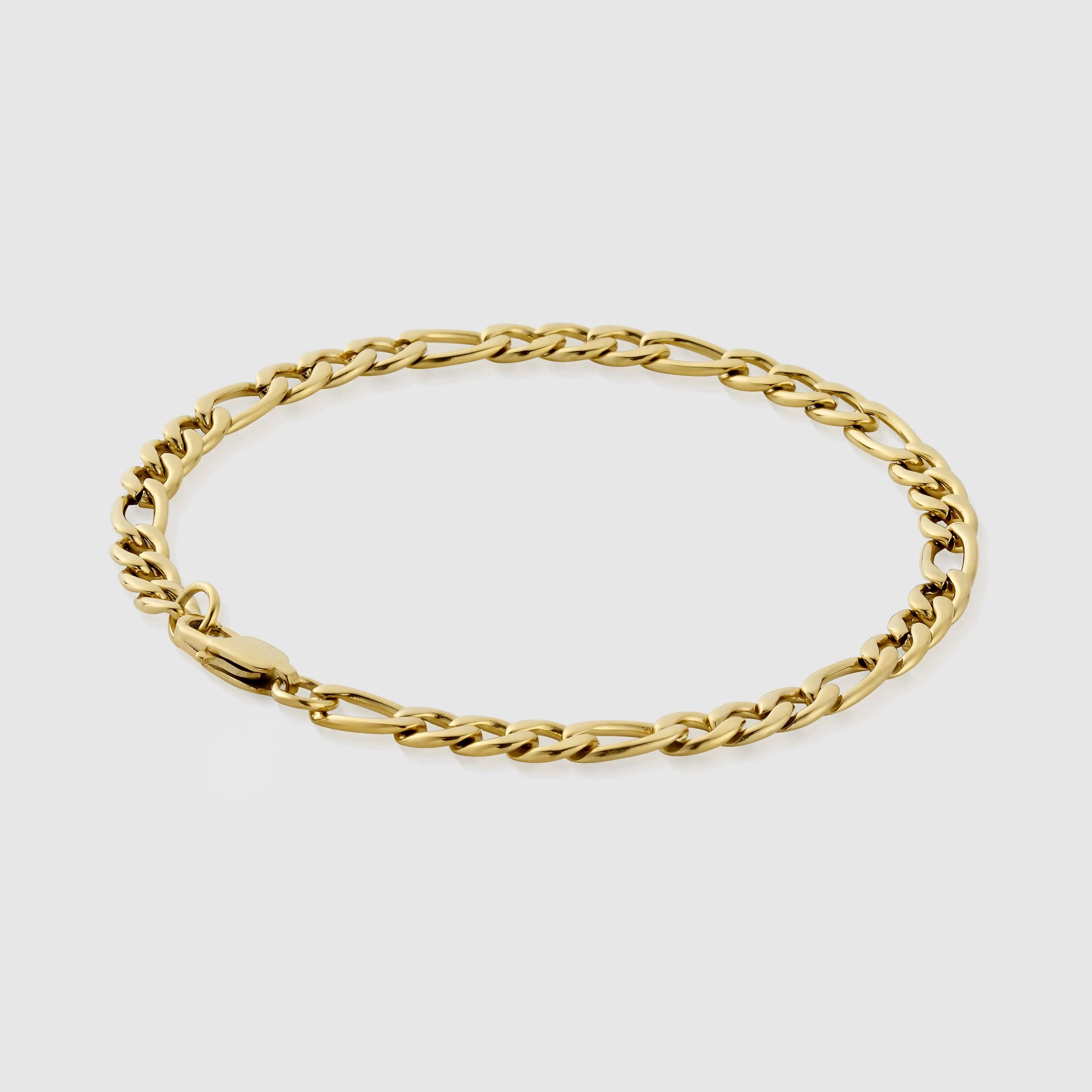 Figaro Bracelet (Gold) 5mm