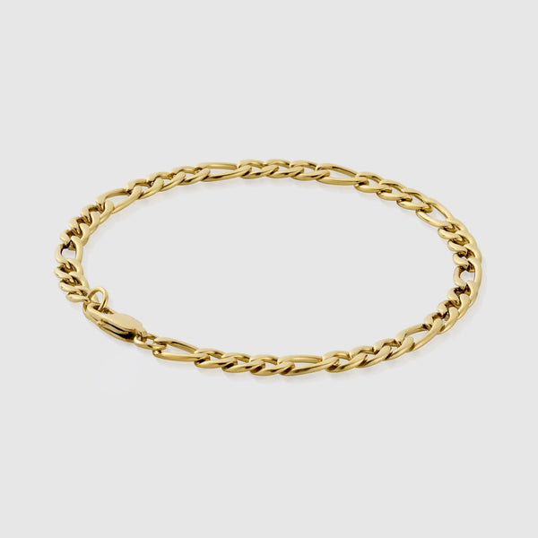 Figaro Bracelet (Gold) 5mm