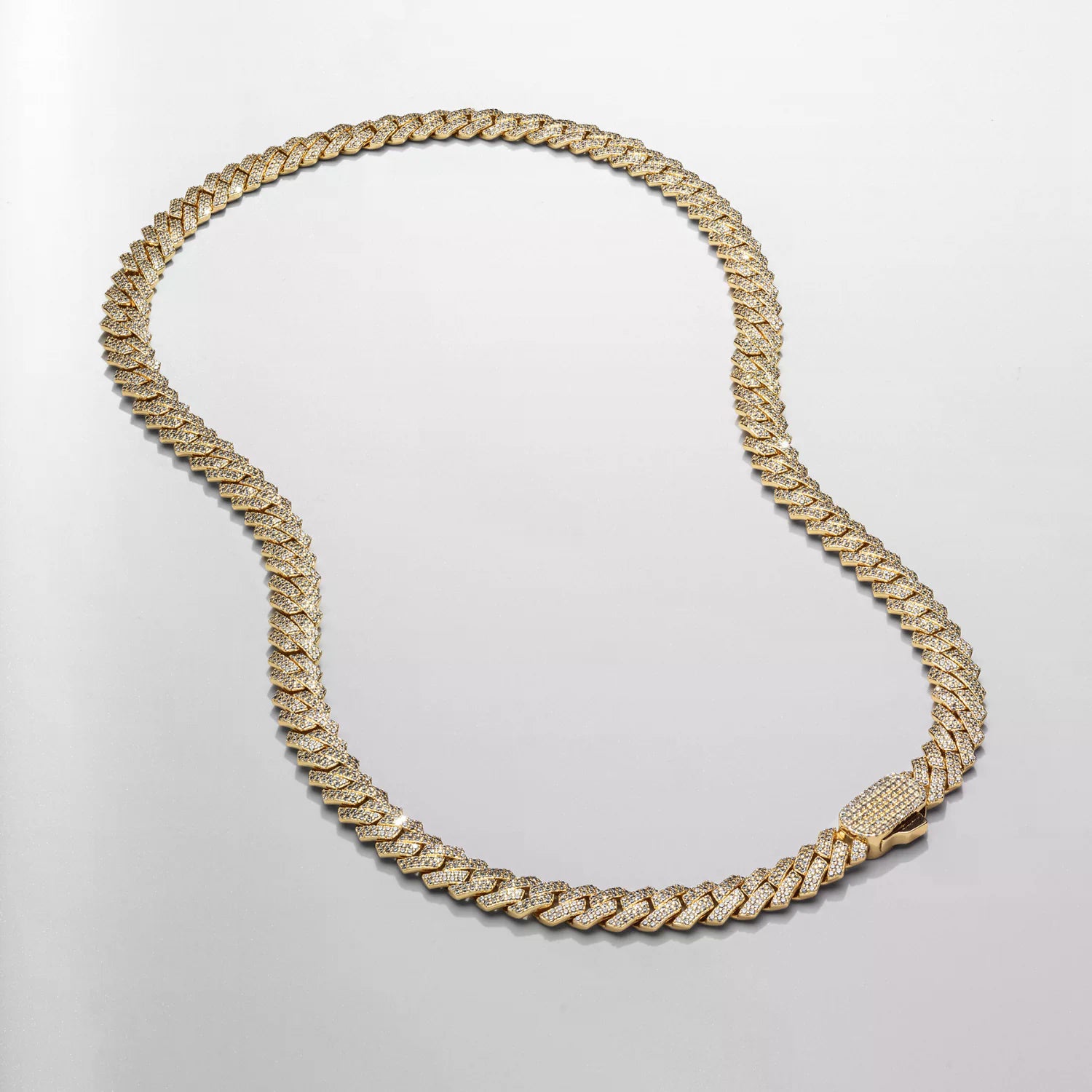 Prong Link Iced Cuban (Gold) 8mm