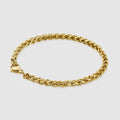 Wheat Bracelet (Gold) 5mm